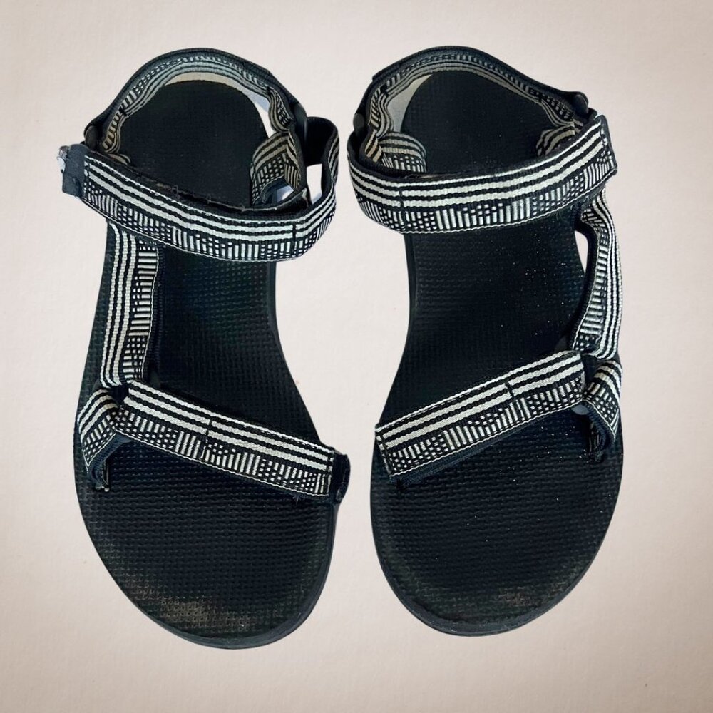 Teva Sandals with Black and White strap design